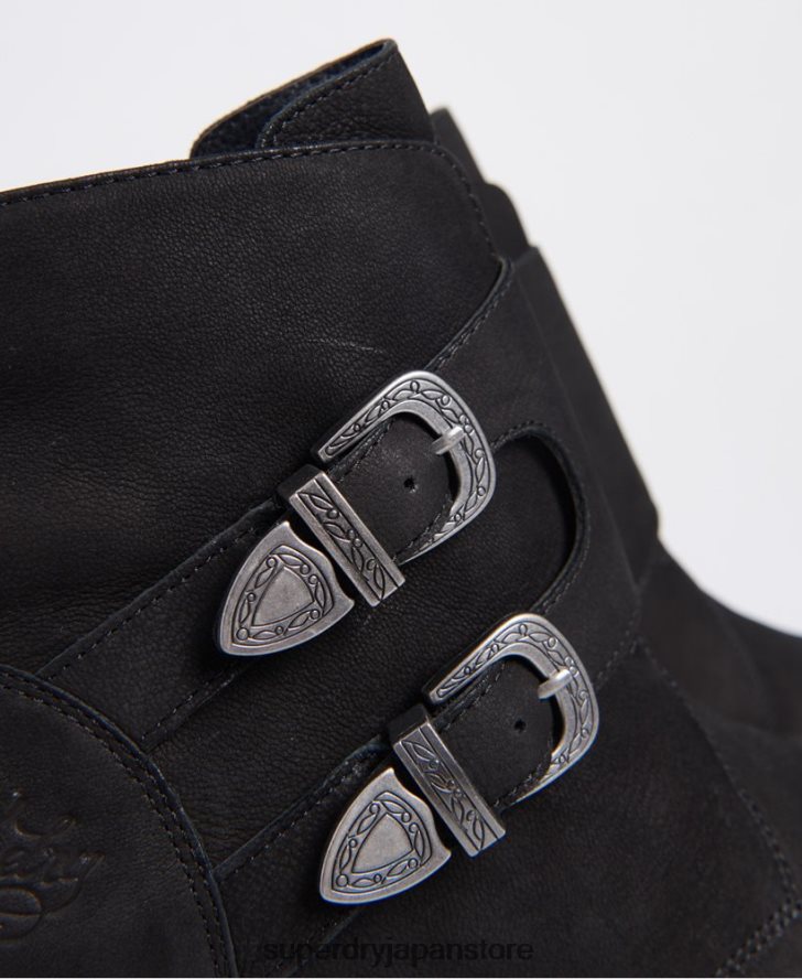 ロデオモンクブーツ 女性 Superdry 靴 黒 2J62PZ4427