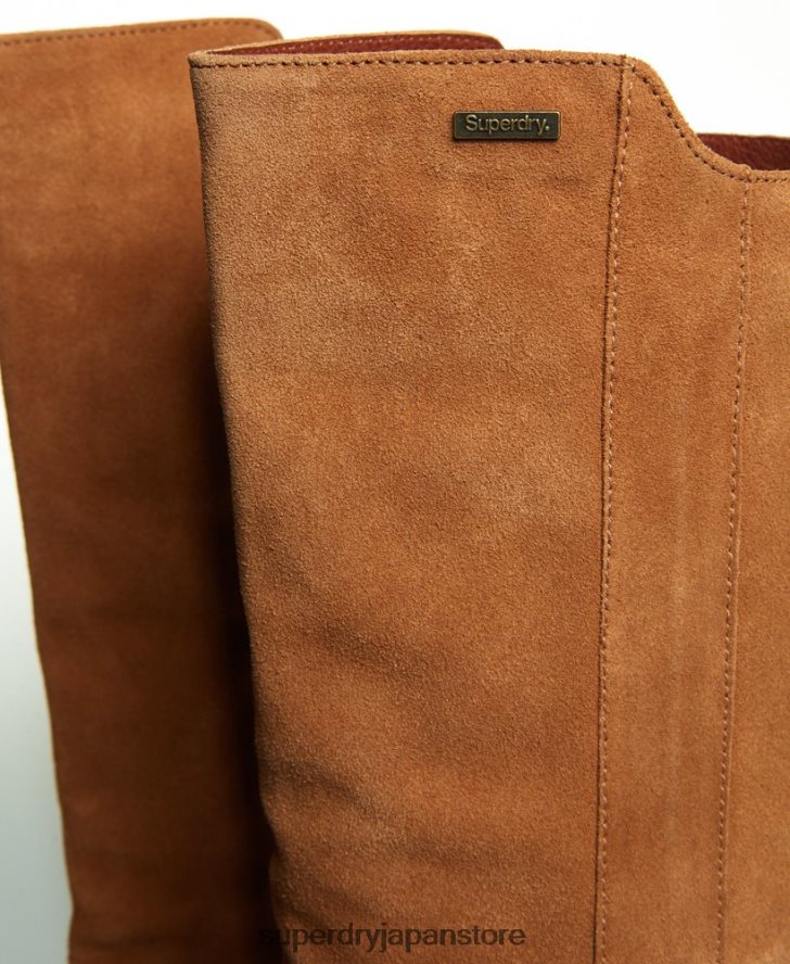 レイラ メイ ハイ ブーツ 女性 Superdry 靴 黄褐色 2J62PZ4430