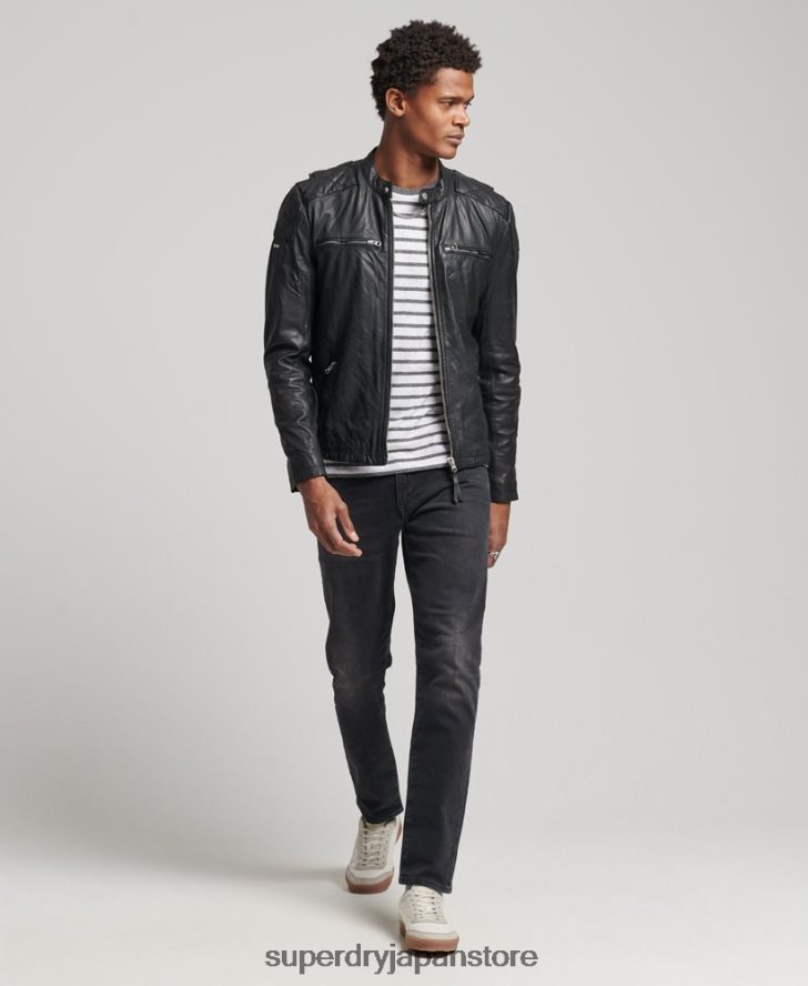 モトレーサージャケット 男性 Superdry 衣類 黒 2J62PZ4436