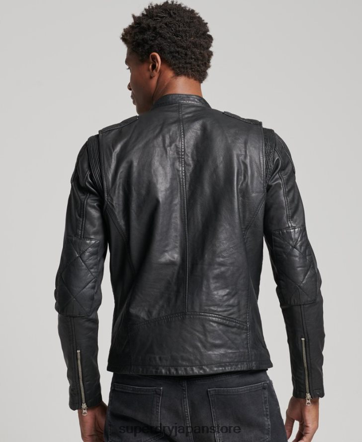 モトレーサージャケット 男性 Superdry 衣類 黒 2J62PZ4436