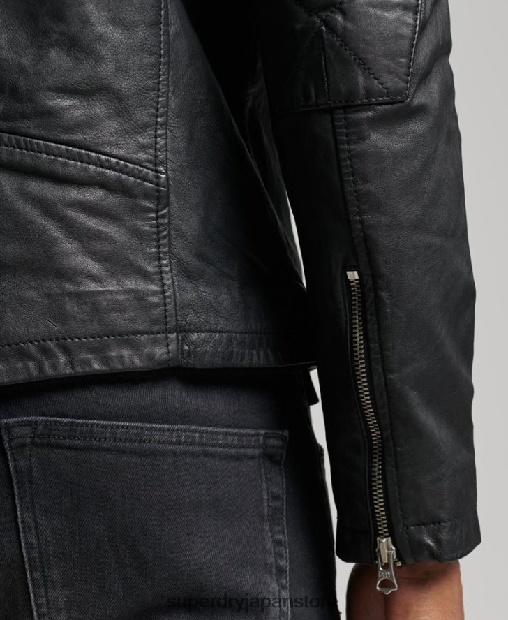 モトレーサージャケット 男性 Superdry 衣類 黒 2J62PZ4436