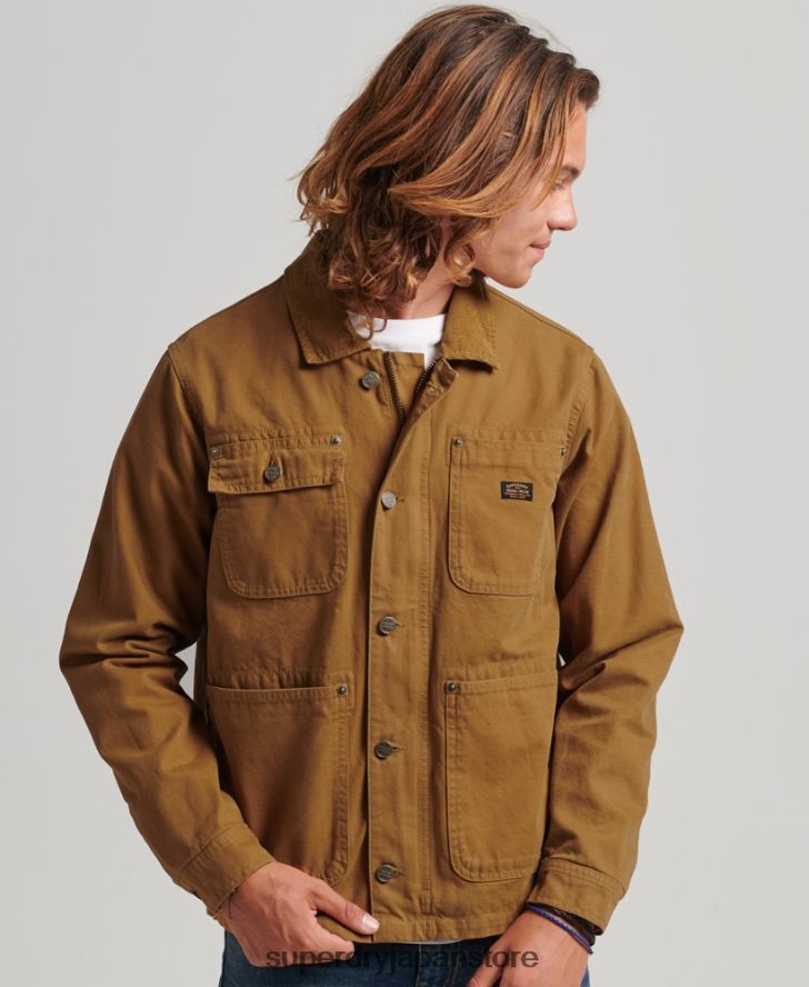 ヴィンテージランチジャケット 男性 Superdry 衣類 茶色 2J62PZ4441