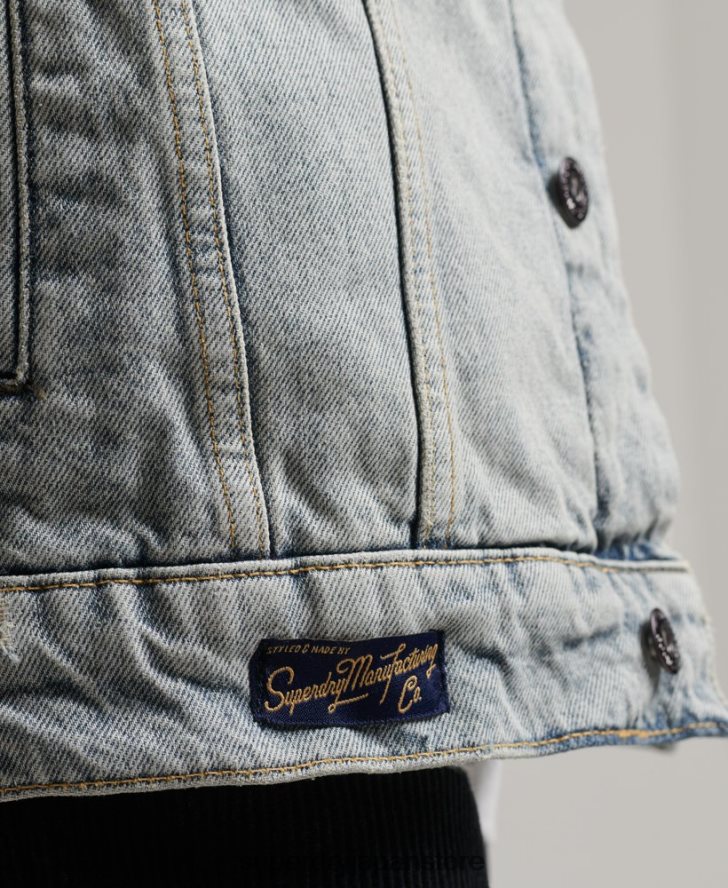 デニムシェルパジャケット 男性 Superdry 衣類 青 2J62PZ4442