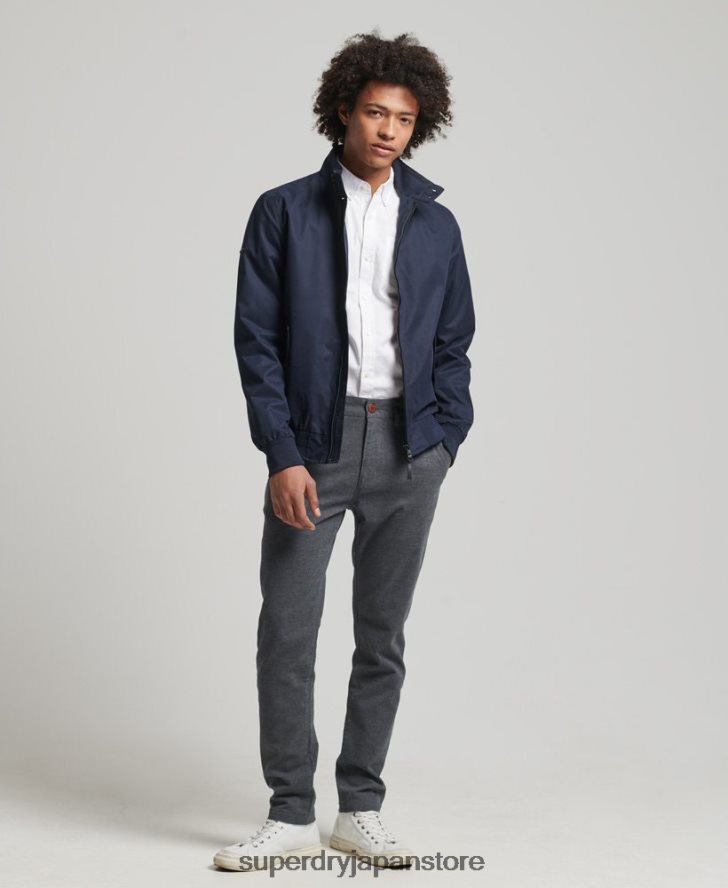 アイコニックなハリントンジャケット 男性 Superdry 衣類 海軍 2J62PZ4443