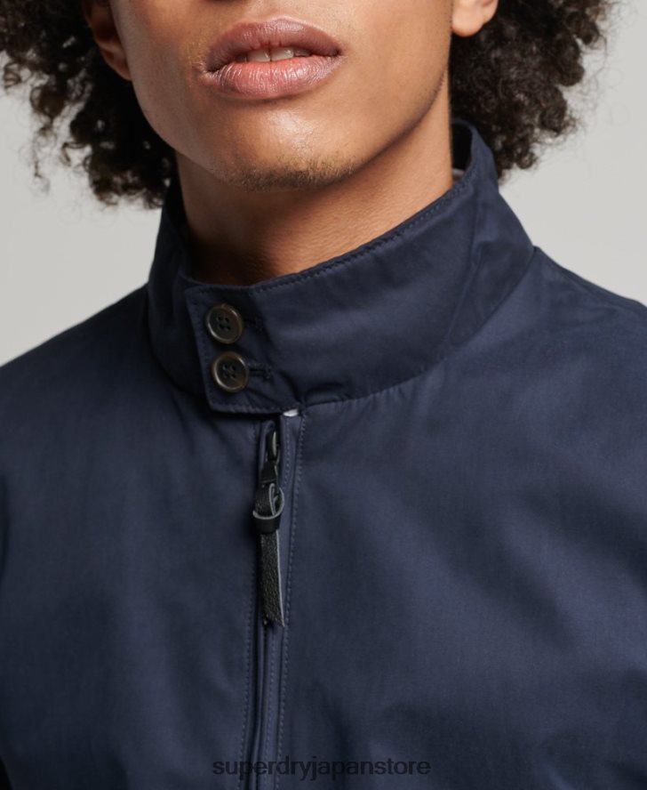 アイコニックなハリントンジャケット 男性 Superdry 衣類 海軍 2J62PZ4443