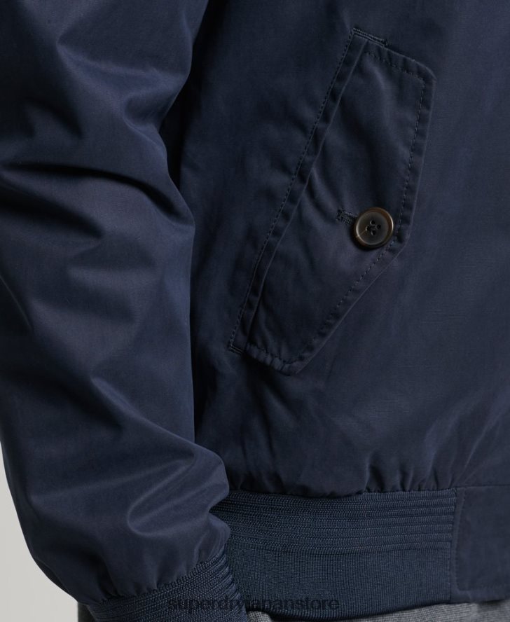 アイコニックなハリントンジャケット 男性 Superdry 衣類 海軍 2J62PZ4443