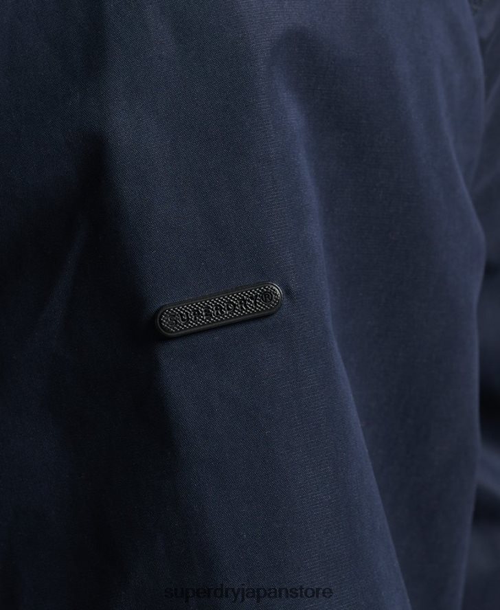 アイコニックなハリントンジャケット 男性 Superdry 衣類 海軍 2J62PZ4443