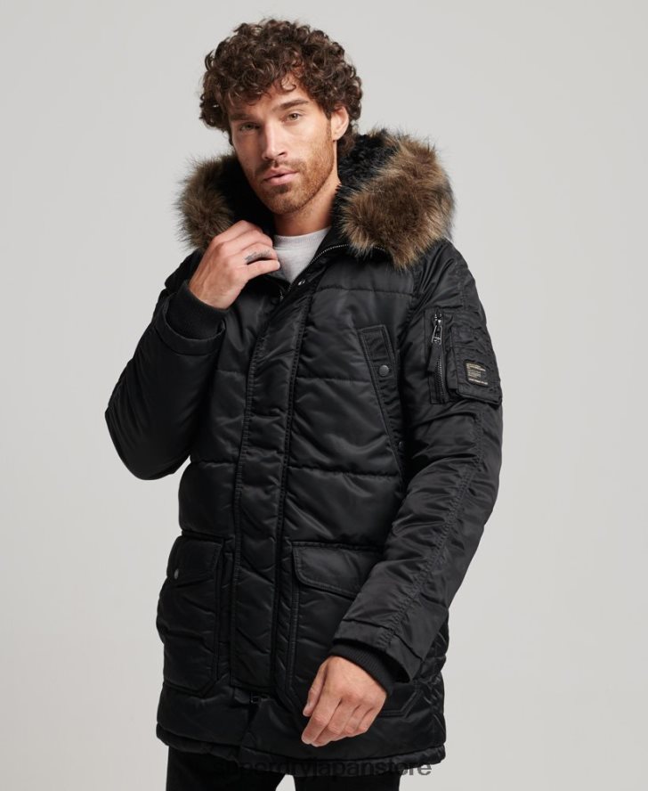 チヌークパーカージャケット 男性 Superdry 衣類 濃い灰色 2J62PZ4447