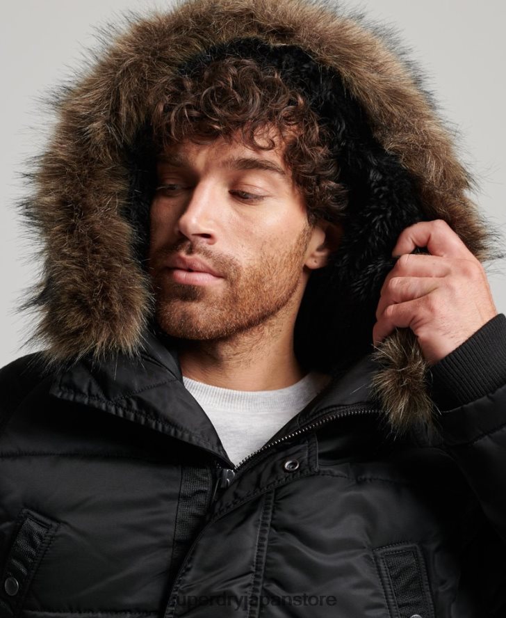 チヌークパーカージャケット 男性 Superdry 衣類 濃い灰色 2J62PZ4447