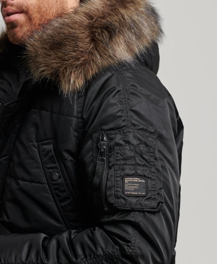 チヌークパーカージャケット 男性 Superdry 衣類 濃い灰色 2J62PZ4447
