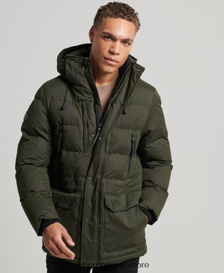 マイクロファイバーエクスペディションパーカージャケット 男性 Superdry 衣類 緑 2J62PZ4448