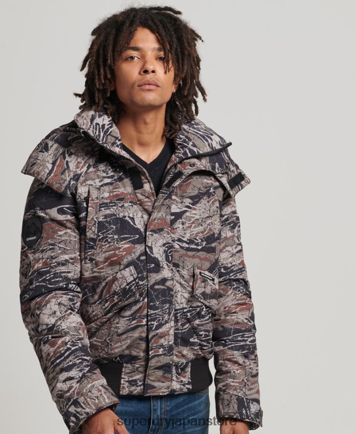 エクスペディション エベレスト ボンバー パデッド ジャケット 男性 Superdry 衣類 緑 2J62PZ4449