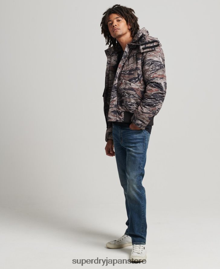エクスペディション エベレスト ボンバー パデッド ジャケット 男性 Superdry 衣類 緑 2J62PZ4449