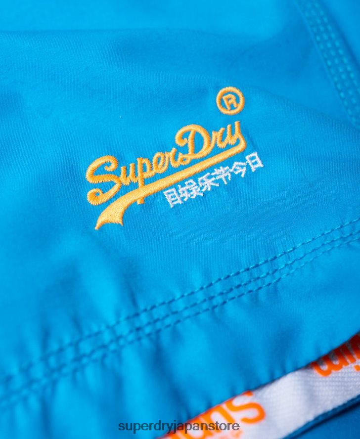 水球スイムショーツ 男性 Superdry 衣類 青 2J62PZ444