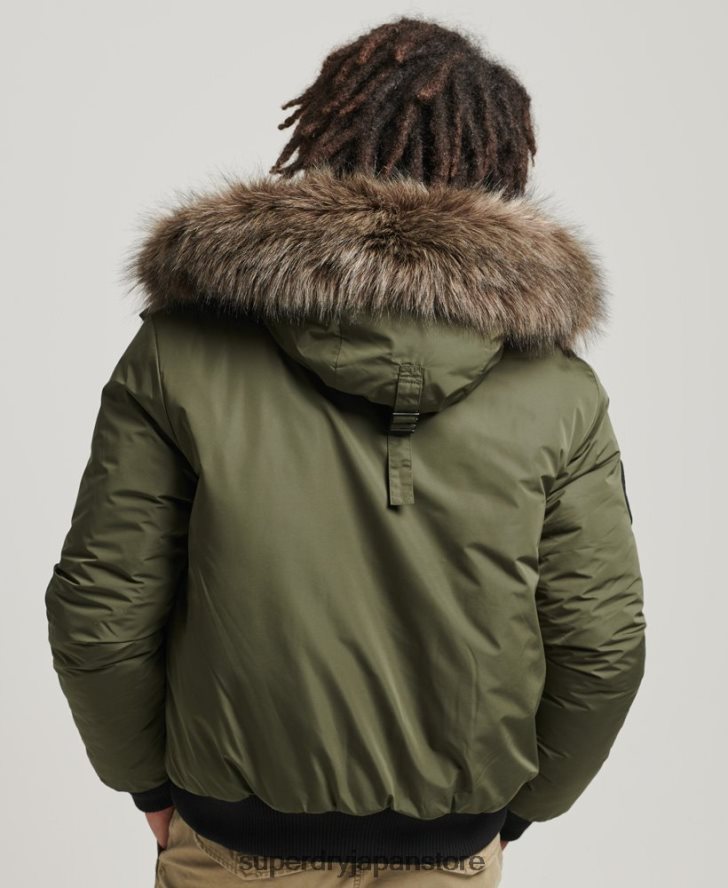 エベレスト ボンバージャケット 男性 Superdry 衣類 カーキ 2J62PZ4452