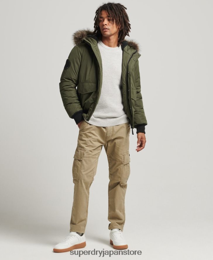 エベレスト ボンバージャケット 男性 Superdry 衣類 カーキ 2J62PZ4452