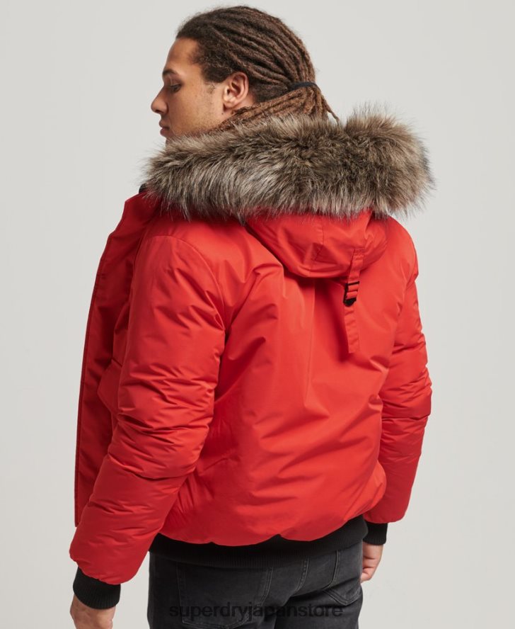 エベレスト ボンバージャケット 男性 Superdry 衣類 赤 2J62PZ4455