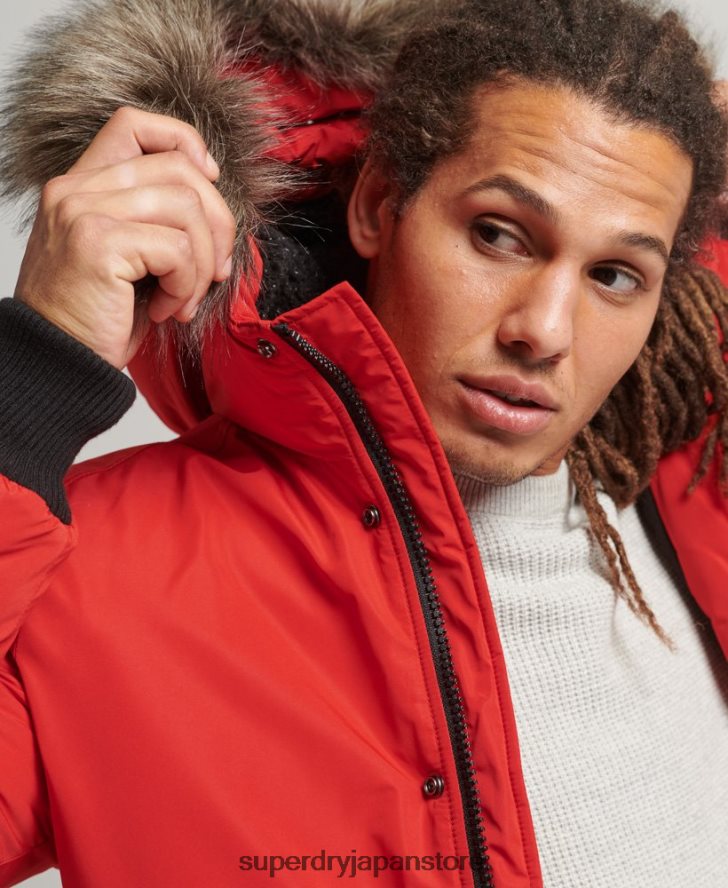 エベレスト ボンバージャケット 男性 Superdry 衣類 赤 2J62PZ4455