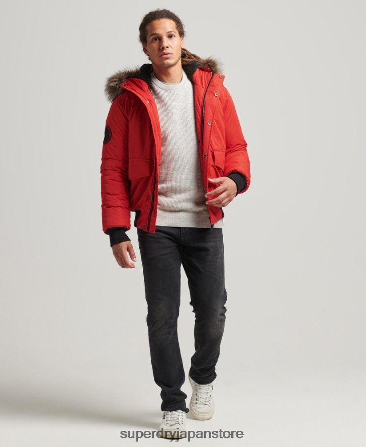 エベレスト ボンバージャケット 男性 Superdry 衣類 赤 2J62PZ4455