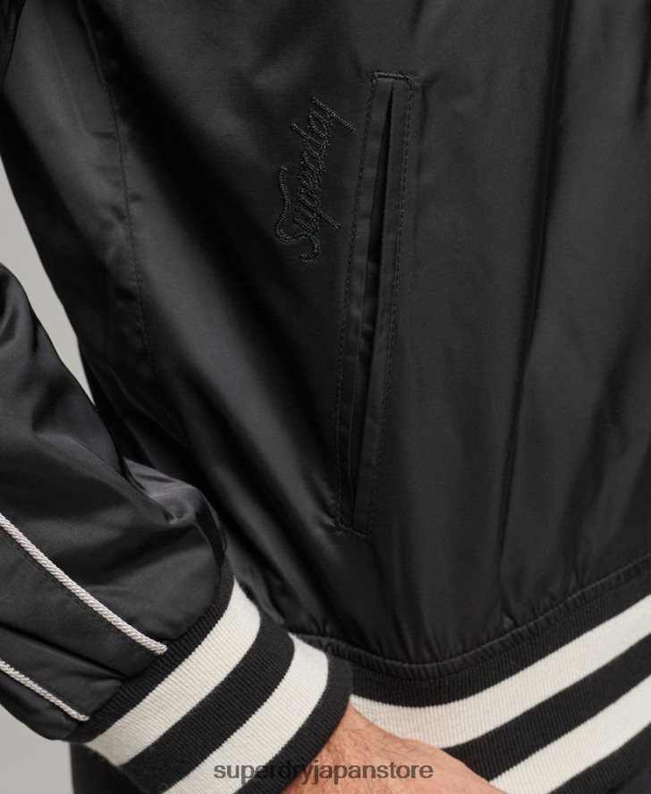 ヴィンテージスカジャンボンバージャケット 男性 Superdry 衣類 濃い灰色 2J62PZ4459