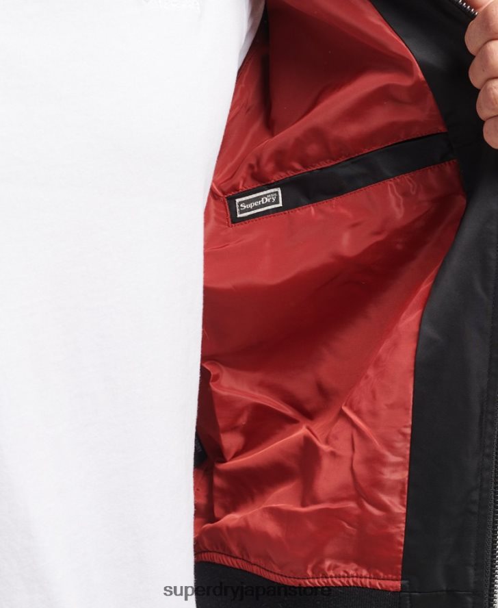 ヴィンテージスカジャンボンバージャケット 男性 Superdry 衣類 濃い灰色 2J62PZ4459