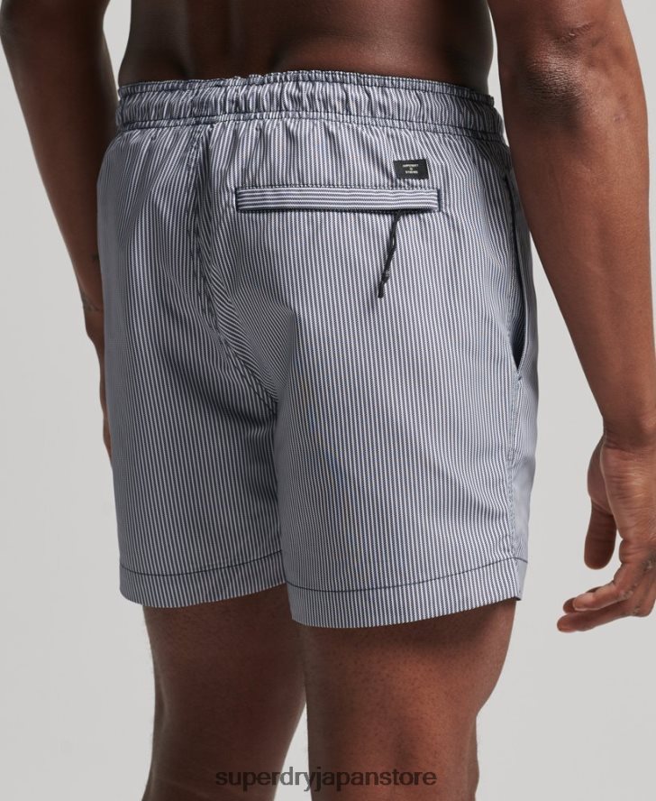 スタジオリサイクルスイムショーツ 男性 Superdry 衣類 海軍 2J62PZ445