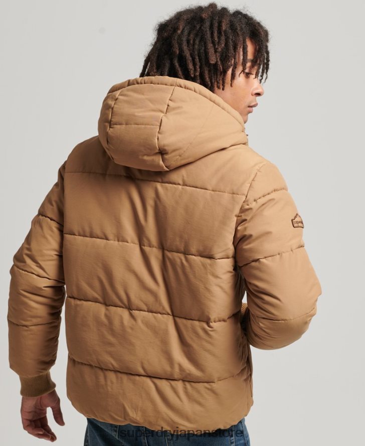マウンテンパファージャケット 男性 Superdry 衣類 茶色 2J62PZ4467