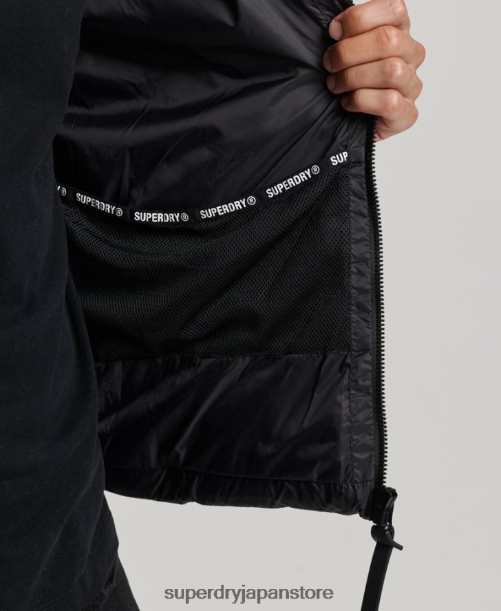 エクスペディションレーダーキルティングミックスフジジャケット 男性 Superdry 衣類 グレー 2J62PZ4469