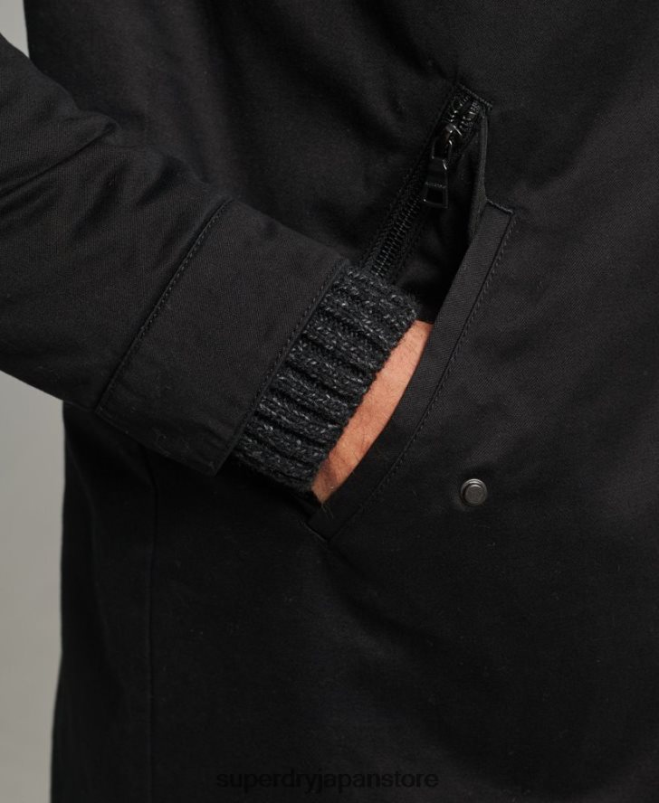 フィッシュテールパーカーコート 男性 Superdry 衣類 黒 2J62PZ4472