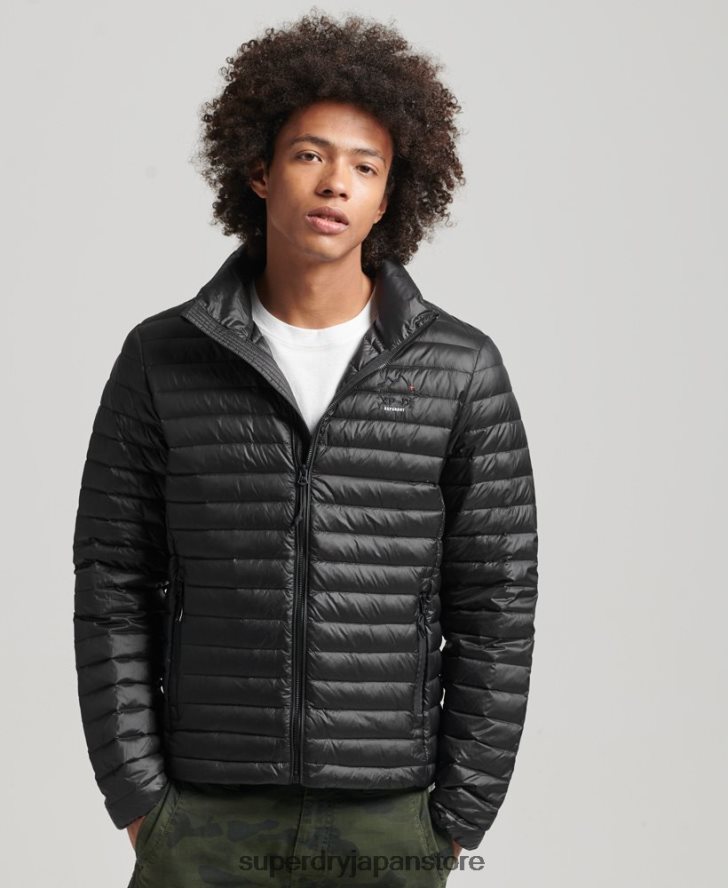 テックコアダウンジャケット 男性 Superdry 衣類 黒 2J62PZ4474