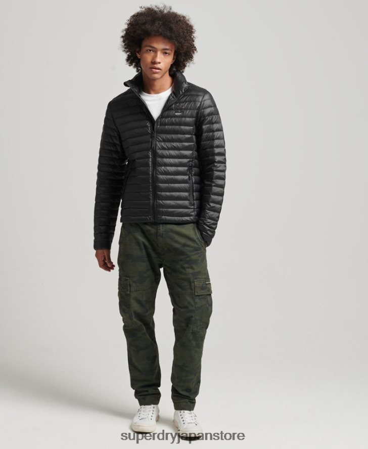 テックコアダウンジャケット 男性 Superdry 衣類 黒 2J62PZ4474