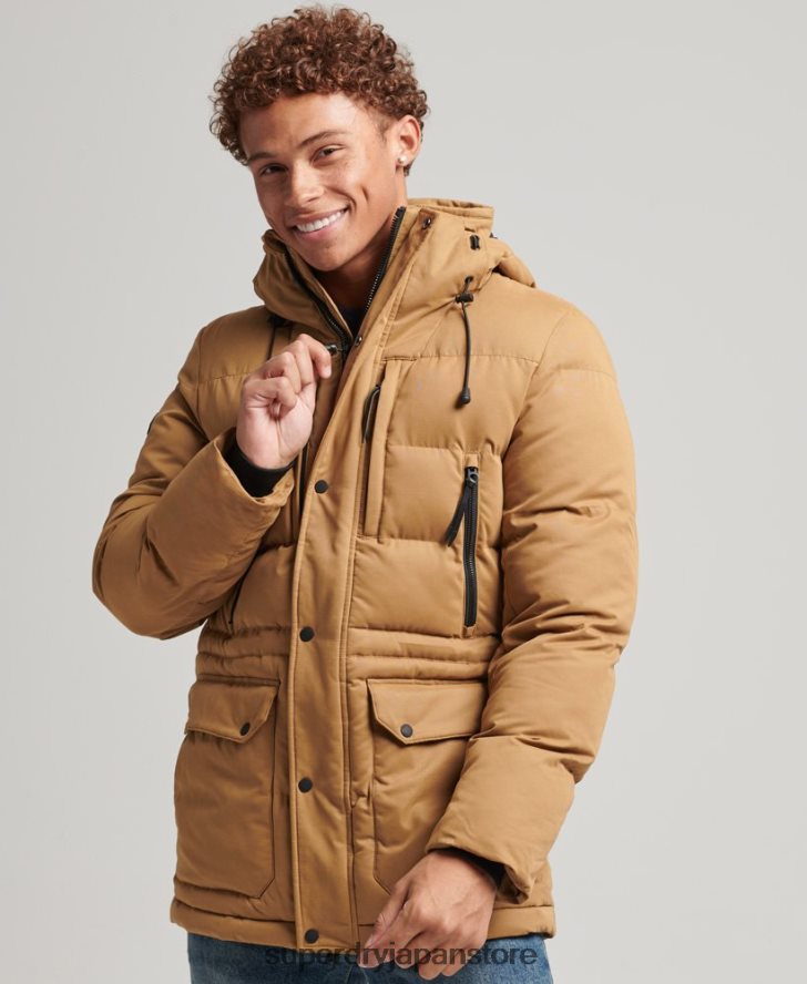マイクロファイバーエクスペディションパーカージャケット 男性 Superdry 衣類 茶色 2J62PZ4478
