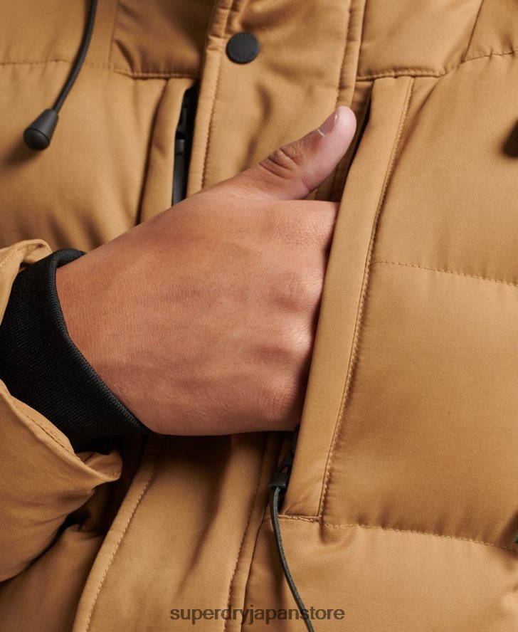 マイクロファイバーエクスペディションパーカージャケット 男性 Superdry 衣類 茶色 2J62PZ4478