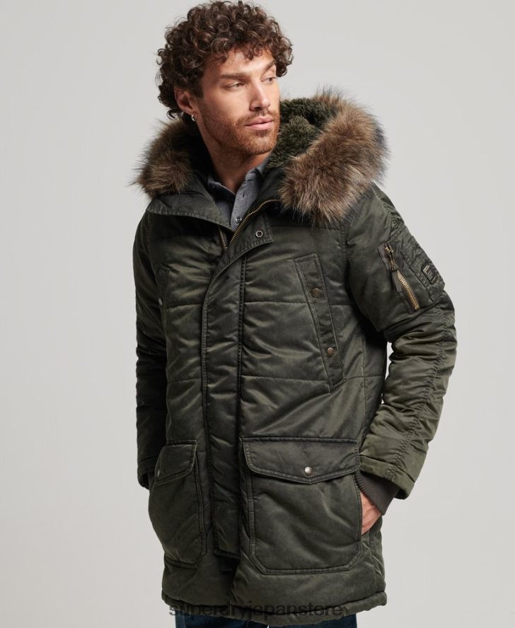 チヌークパーカージャケット 男性 Superdry 衣類 カーキ 2J62PZ4479