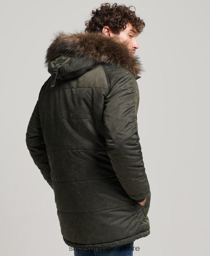 チヌークパーカージャケット 男性 Superdry 衣類 カーキ 2J62PZ4479