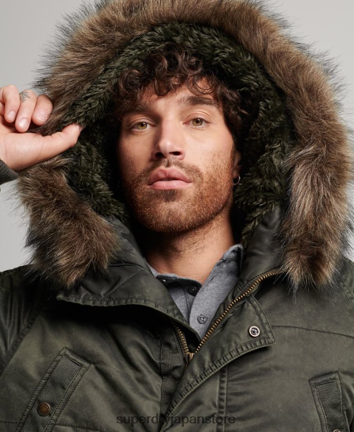 チヌークパーカージャケット 男性 Superdry 衣類 カーキ 2J62PZ4479