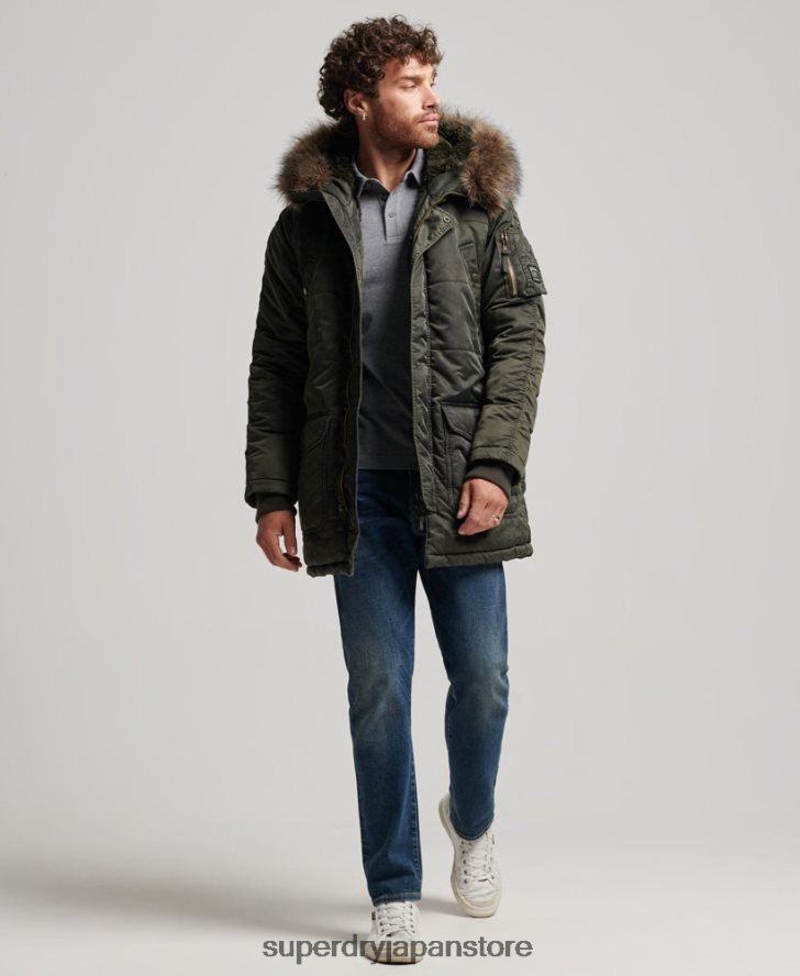 チヌークパーカージャケット 男性 Superdry 衣類 カーキ 2J62PZ4479
