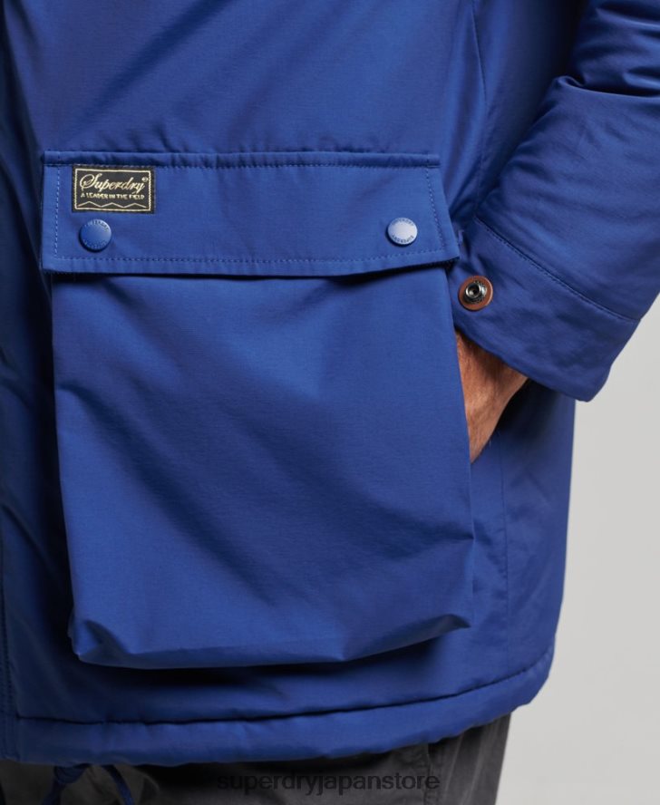マウンテンパッドパーカージャケット 男性 Superdry 衣類 海軍 2J62PZ4480