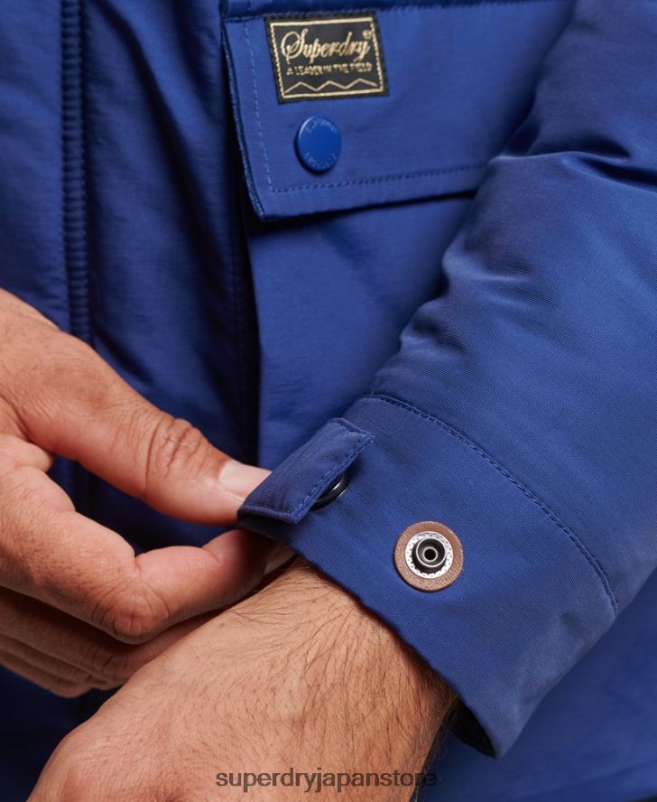 マウンテンパッドパーカージャケット 男性 Superdry 衣類 海軍 2J62PZ4480