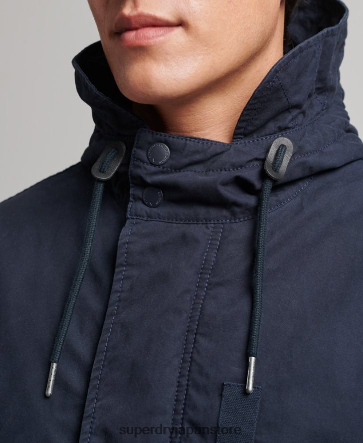 ミリタリーフィッシュテールパーカージャケット 男性 Superdry 衣類 海軍 2J62PZ4482