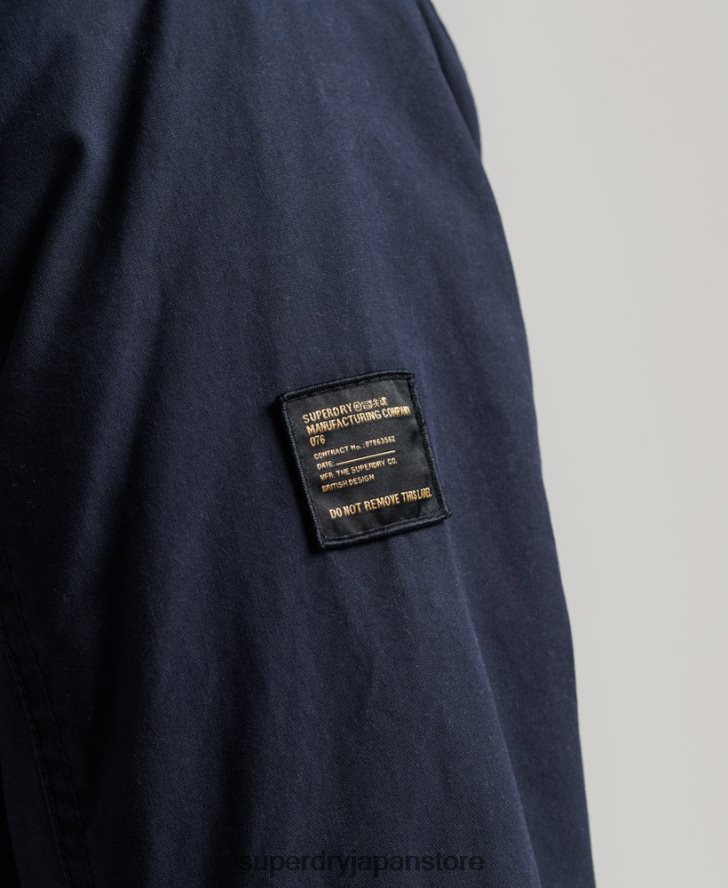 ミリタリーフィッシュテールパーカージャケット 男性 Superdry 衣類 海軍 2J62PZ4482