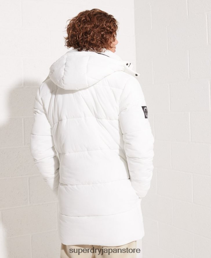 エクスペディション パッド入りパーカーコート 男性 Superdry 衣類 白 2J62PZ4483