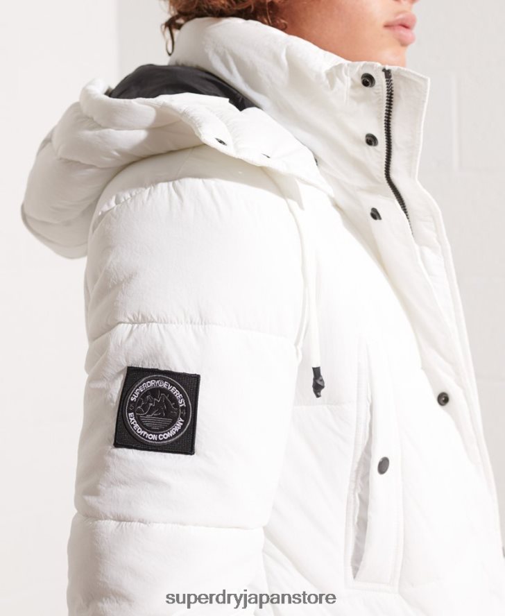 エクスペディション パッド入りパーカーコート 男性 Superdry 衣類 白 2J62PZ4483