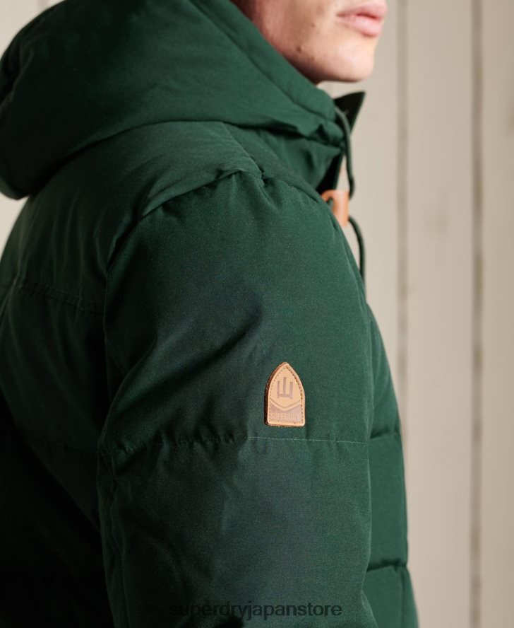山岳遠征パーカーコート 男性 Superdry 衣類 緑 2J62PZ4485