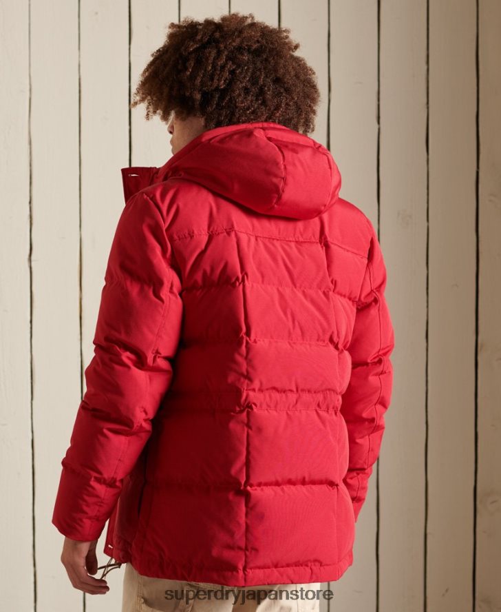 山岳遠征パーカーコート 男性 Superdry 衣類 赤 2J62PZ4486