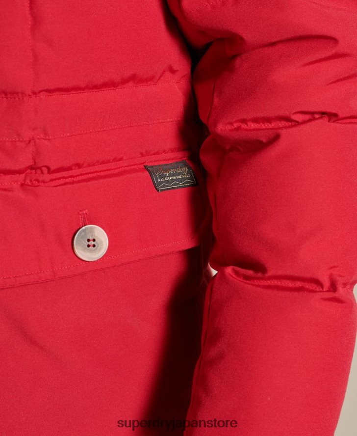 山岳遠征パーカーコート 男性 Superdry 衣類 赤 2J62PZ4486