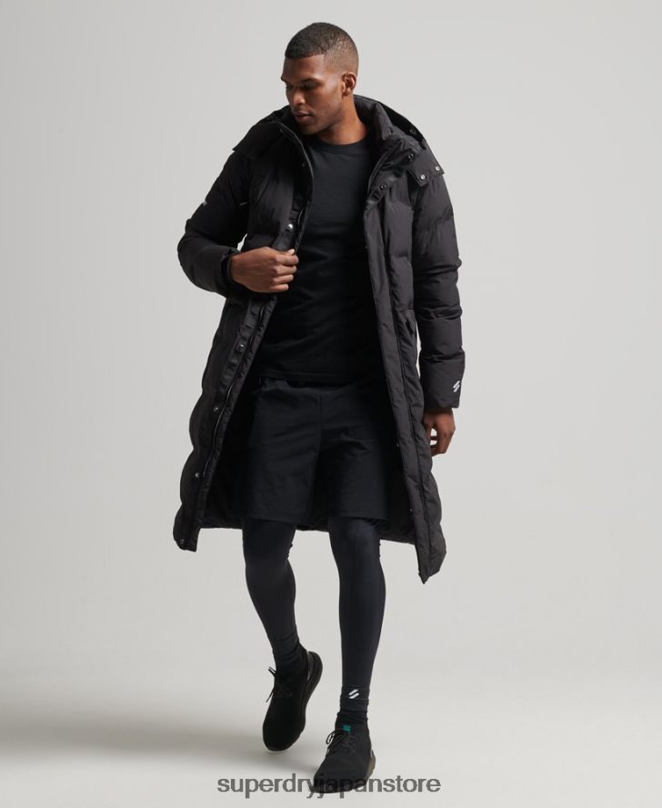 はえ縄フグコート 男性 Superdry 衣類 黒 2J62PZ4489