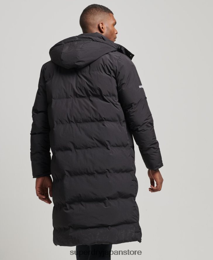 はえ縄フグコート 男性 Superdry 衣類 黒 2J62PZ4489