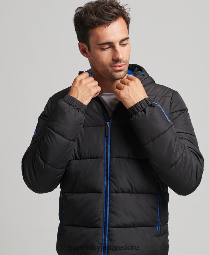 スポーツフグ 男性 Superdry 衣類 黒 2J62PZ4491