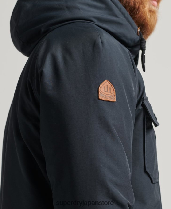 マウンテンパッドパーカージャケット 男性 Superdry 衣類 海軍 2J62PZ4492